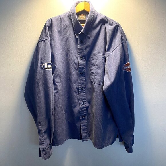 Men's Harley-Davidson Buell Long Sleeve Button Down Shirt - Picture 1 of 5